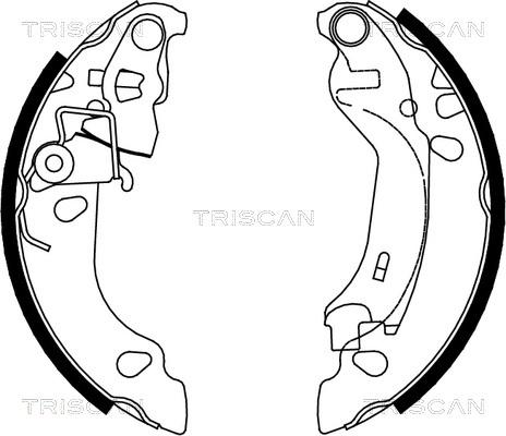 Triscan 8100 15016 - Комплект спирачна челюст vvparts.bg