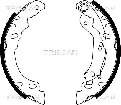 Triscan 8100 15022 - Комплект спирачна челюст vvparts.bg