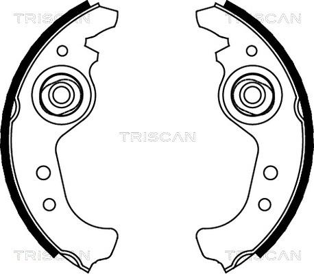 Triscan 8100 15383 - Комплект спирачна челюст vvparts.bg