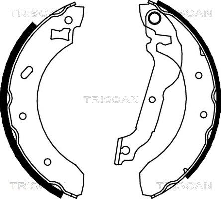 Triscan 8100 16537 - Комплект спирачна челюст vvparts.bg