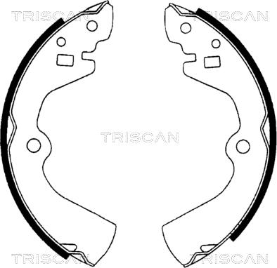 Triscan 8100 10464 - Комплект спирачна челюст vvparts.bg