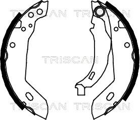 Triscan 8100 10427 - Комплект спирачна челюст vvparts.bg