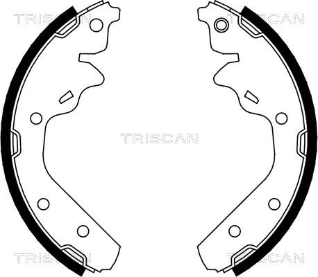 Triscan 8100 10592 - Комплект спирачна челюст vvparts.bg