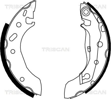 Triscan 8100 10586 - Комплект спирачна челюст vvparts.bg