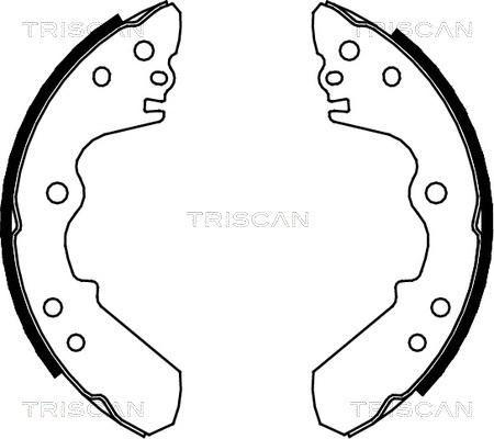 Triscan 8100 10528 - Комплект спирачна челюст vvparts.bg