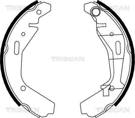 Triscan 8100 10024 - Комплект спирачна челюст vvparts.bg