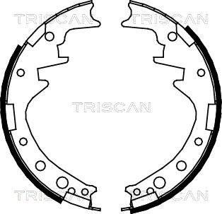 Triscan 8100 10378 - Комплект спирачна челюст vvparts.bg