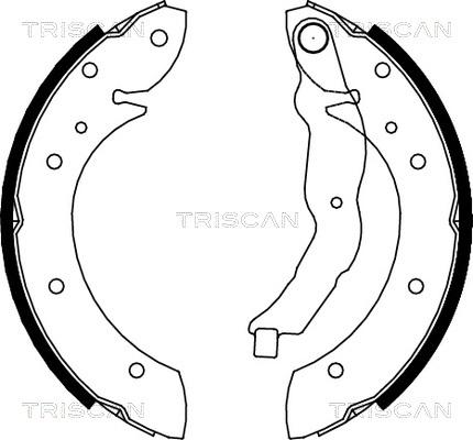 Triscan 8100 11544 - Комплект спирачна челюст vvparts.bg