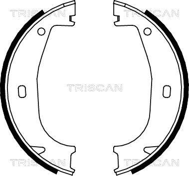 Triscan 8100 11553 - Комплект спирачна челюст, ръчна спирачка vvparts.bg