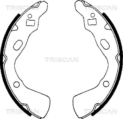 Triscan 8100 18507 - Комплект спирачна челюст vvparts.bg