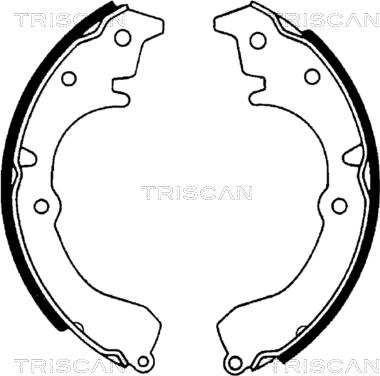 Triscan 8100 13502 - Комплект спирачна челюст vvparts.bg