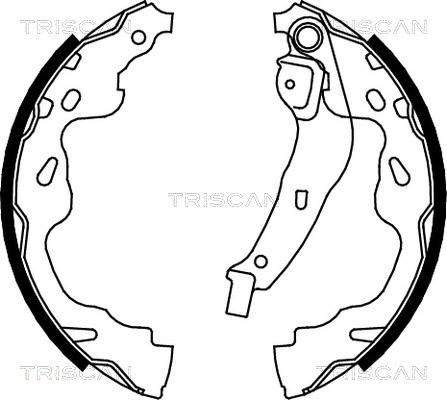 Triscan 8100 13035 - Комплект спирачна челюст vvparts.bg