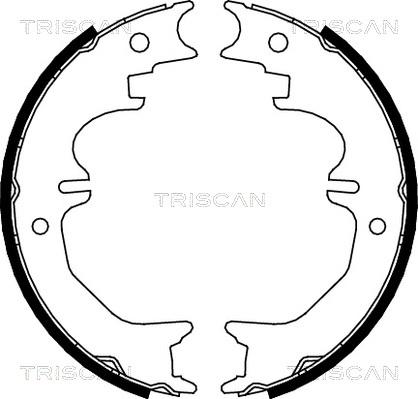 Triscan 8100 13037 - Комплект спирачна челюст, ръчна спирачка vvparts.bg