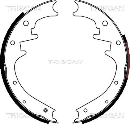 Triscan 8100 80018 - Комплект спирачна челюст vvparts.bg