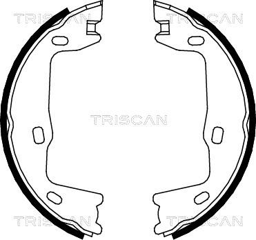 Triscan 8100 24005 - Комплект спирачна челюст, ръчна спирачка vvparts.bg