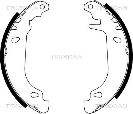 Triscan 8100 25476 - Комплект спирачна челюст vvparts.bg