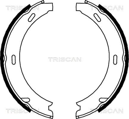 Triscan 8100 23412 - Комплект спирачна челюст vvparts.bg
