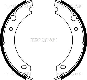 Triscan 8100 27538 - Комплект спирачна челюст, ръчна спирачка vvparts.bg