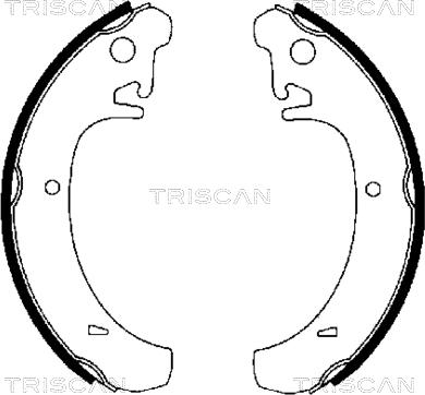 Triscan 8100 70442 - Комплект спирачна челюст vvparts.bg