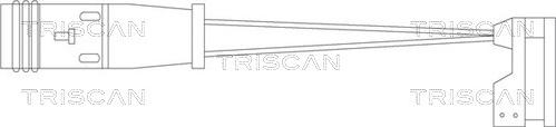 Triscan 8115 10010 - Предупредителен контактен сензор, износване на накладките vvparts.bg