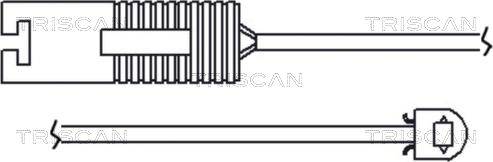 Triscan 8115 11005 - Предупредителен контактен сензор, износване на накладките vvparts.bg