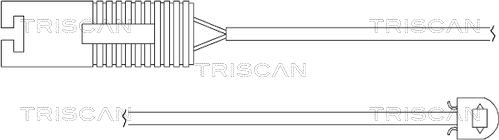 Triscan 8115 11014 - Предупредителен контактен сензор, износване на накладките vvparts.bg