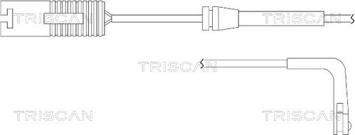 Triscan 8115 11016 - Предупредителен контактен сензор, износване на накладките vvparts.bg
