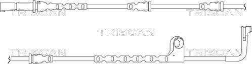 Triscan 8115 11038 - Предупредителен контактен сензор, износване на накладките vvparts.bg