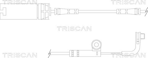Triscan 8115 11026 - Предупредителен контактен сензор, износване на накладките vvparts.bg