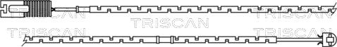 Triscan 8115 17001 - Предупредителен контактен сензор, износване на накладките vvparts.bg