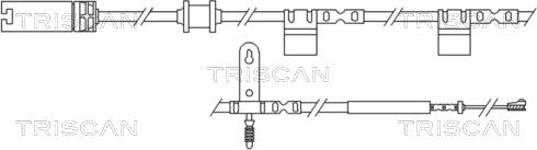 Triscan 8115 17018 - Предупредителен контактен сензор, износване на накладките vvparts.bg