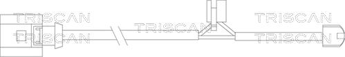 Triscan 8115 29009 - Предупредителен контактен сензор, износване на накладките vvparts.bg