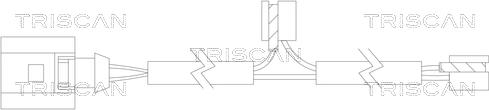 Triscan 8115 29005 - Предупредителен контактен сензор, износване на накладките vvparts.bg