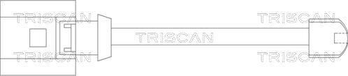 Triscan 8115 29012 - Предупредителен контактен сензор, износване на накладките vvparts.bg