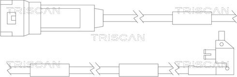 Triscan 8115 24003 - Предупредителен контактен сензор, износване на накладките vvparts.bg