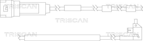 Triscan 8115 24011 - Предупредителен контактен сензор, износване на накладките vvparts.bg