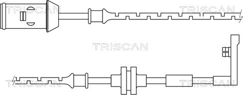 Triscan 8115 24013 - Предупредителен контактен сензор, износване на накладките vvparts.bg