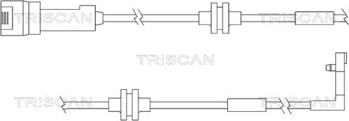 Triscan 8115 24012 - Предупредителен контактен сензор, износване на накладките vvparts.bg