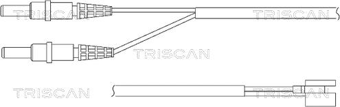 Triscan 8115 28001 - Предупредителен контактен сензор, износване на накладките vvparts.bg