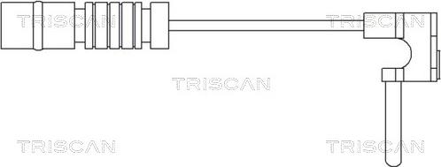 Triscan 8115 23002 - Предупредителен контактен сензор, износване на накладките vvparts.bg