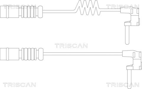 Triscan 8115 23020 - Предупредителен контактен сензор, износване на накладките vvparts.bg