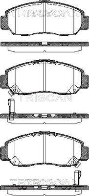 Triscan 8110 40057 - Комплект спирачно феродо, дискови спирачки vvparts.bg