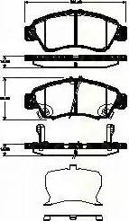 Triscan 8110 40011 - Комплект спирачно феродо, дискови спирачки vvparts.bg