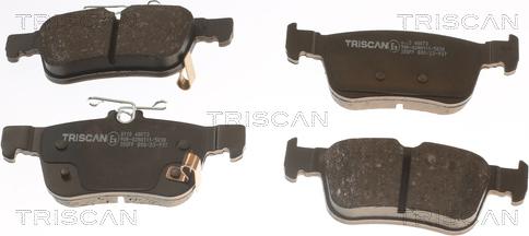 Triscan 8110 40073 - Комплект спирачно феродо, дискови спирачки vvparts.bg