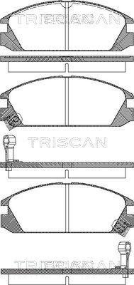 Triscan 8110 40853 - Комплект спирачно феродо, дискови спирачки vvparts.bg