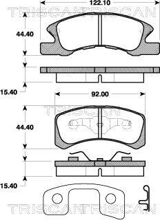 Kager 350941 - Комплект спирачно феродо, дискови спирачки vvparts.bg