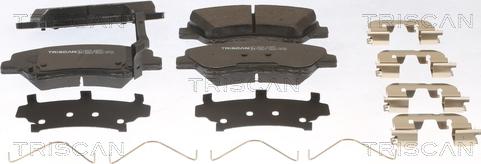 Triscan 8110 43057 - Комплект спирачно феродо, дискови спирачки vvparts.bg