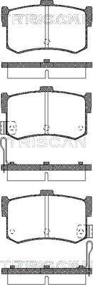 Triscan 8110 43016 - Комплект спирачно феродо, дискови спирачки vvparts.bg