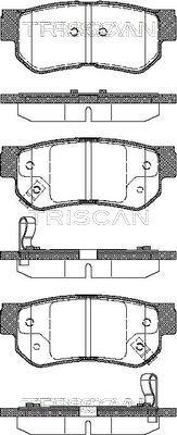 Triscan 8110 43011 - Комплект спирачно феродо, дискови спирачки vvparts.bg