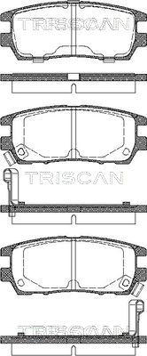 Triscan 8110 42003 - Комплект спирачно феродо, дискови спирачки vvparts.bg